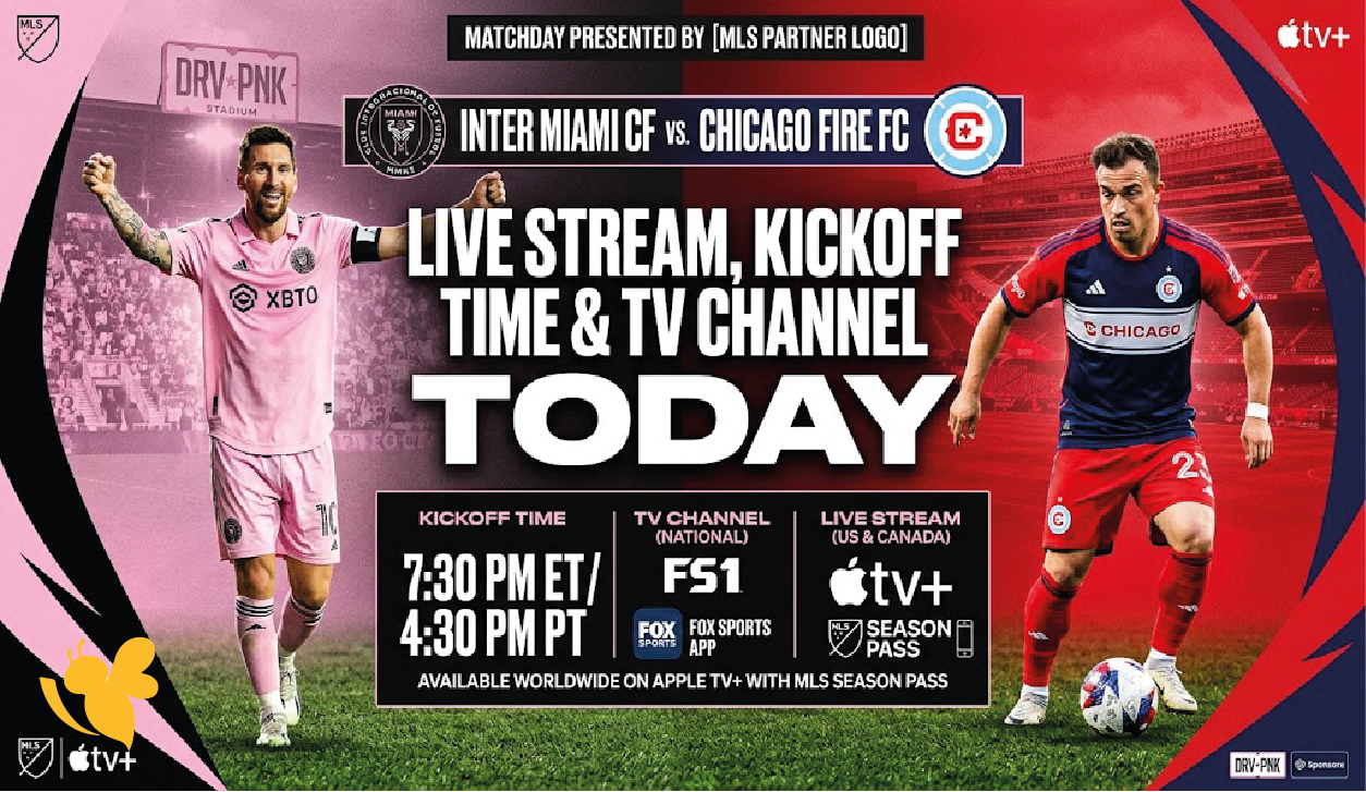 Inter Miami vs Chicago Fire: Live Stream, Kickoff Time and TV Channel Today