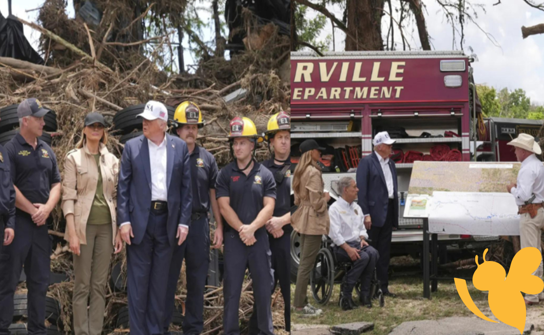 Amid At Least 120 Fatalities and 170 Missing, Trump Surveys Devastated Texas