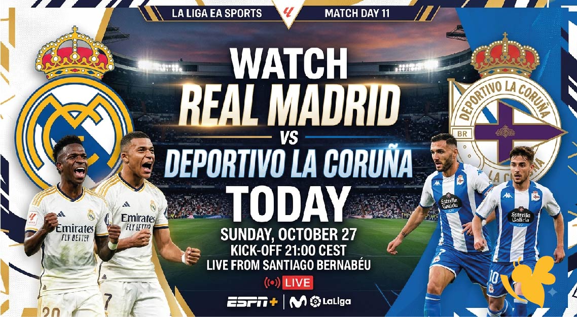 Live Stream: Watch Real Madrid vs Deportivo La Coruna Today Live Stream: Watch Real Madrid vs Deportivo La Coruna Today