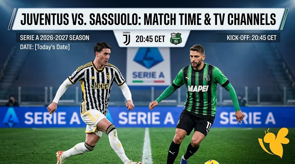Juventus vs Sassuolo: Match Time, Channels and Live Streaming Details Juventus vs Sassuolo: Match Time, Channels and Live Streaming Details