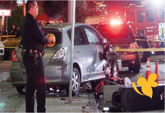 Authorities hunt for suspect after chaotic East Hollywood nightclub crash that injures 36