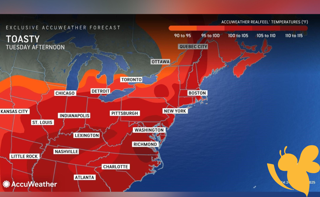 Heat wave forecast covers much of U.S., with record highs expected today